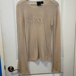 Royalty sweater from Fred Segal.